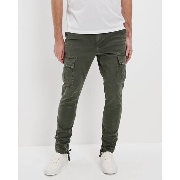 AMERICAN EAGLE AE Flex Skinny Lived-In Cargo Pant Men’s Size 30x32 Army Green - Picture 1 of 13